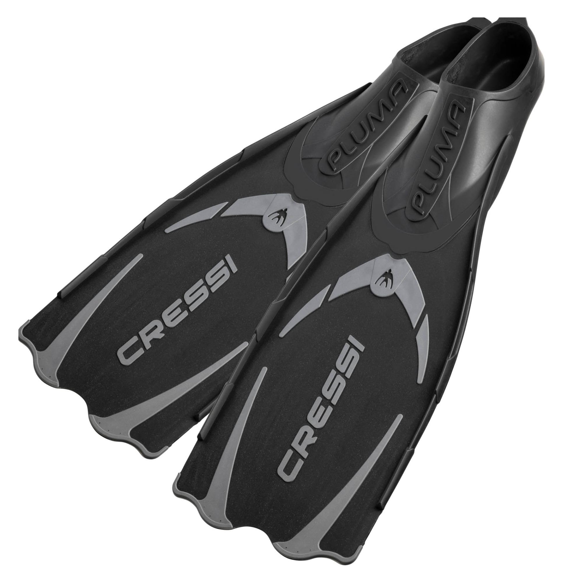 Cressi Adult Snorkeling Full Foot Pocket Fins Made with Advanced Technology - Pluma: Made in Italy